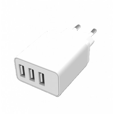 2020 Hot Seller Wall Travel Adapter 5V 3.1A 15.5W 3 Port USB Charger  With CE REACH ROHS